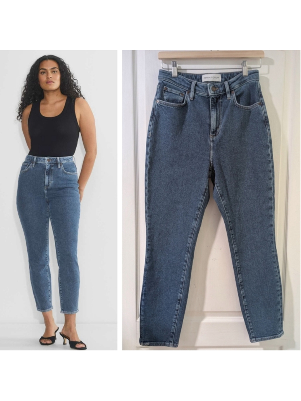 Aritzia Denim Forum | Nyla Hi-Rise Curve-Fit Skinny Jean In Medium Blue